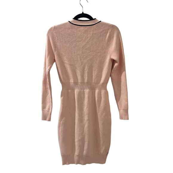 V neck Knitted dress with pockets - Picture 3 of 5